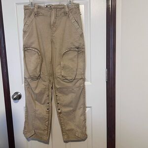 FREE PEOPLE WE THE FREE RYE CAN'T COMPARE SLOUCH CARGO PANTS Size Large NWOT